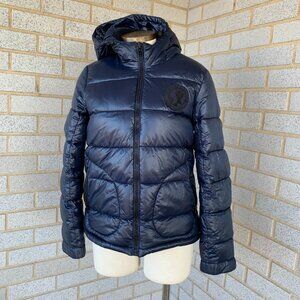 Womens Codes Combine Basic NAVY BLUE HOODIE JACKET Size S
